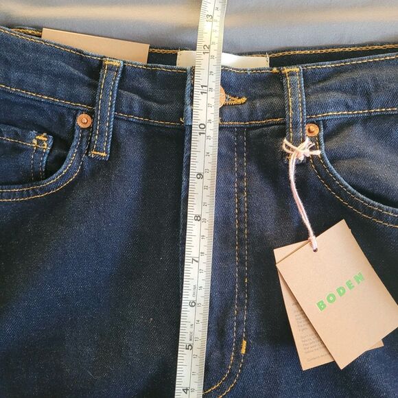 Boden Womens High Rise Wide Leg Jeans Size 28 Blue Casual Baggy Pockets 90s Nwt - Picture 6 of 9